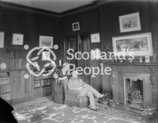 Sir John Fowler and Lady Fowler at Braemore Sir John Fowler and Lady Fowler at Braemore