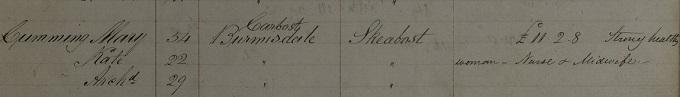 Extract from Highland and Island Emigration Society passenger lists