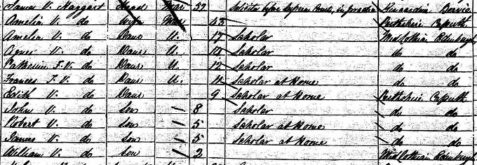 1851 census Haggart family