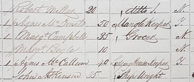 Margaret census 1841a cropped