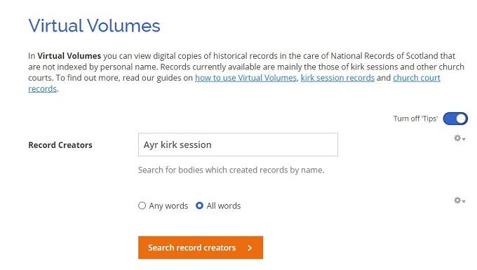 recordsVirtualVolumesScreenshotVirtualVolumesRecordCreatorSearch