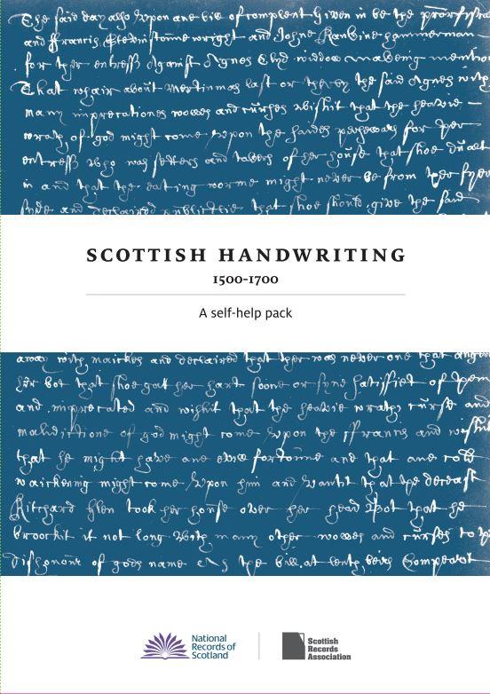 Scottish handwriting kit front cover