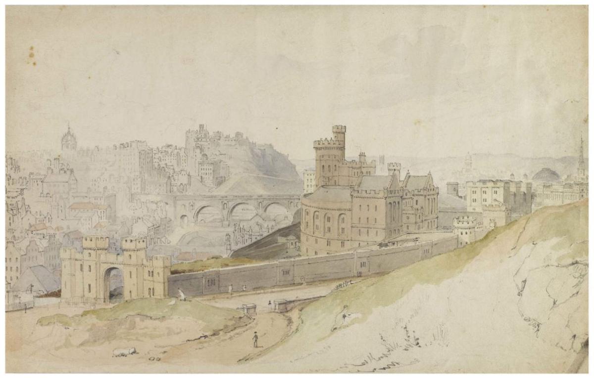 Edinburgh Bridewell Prison (c.1840). Image courtesy of City of Edinburgh Council 