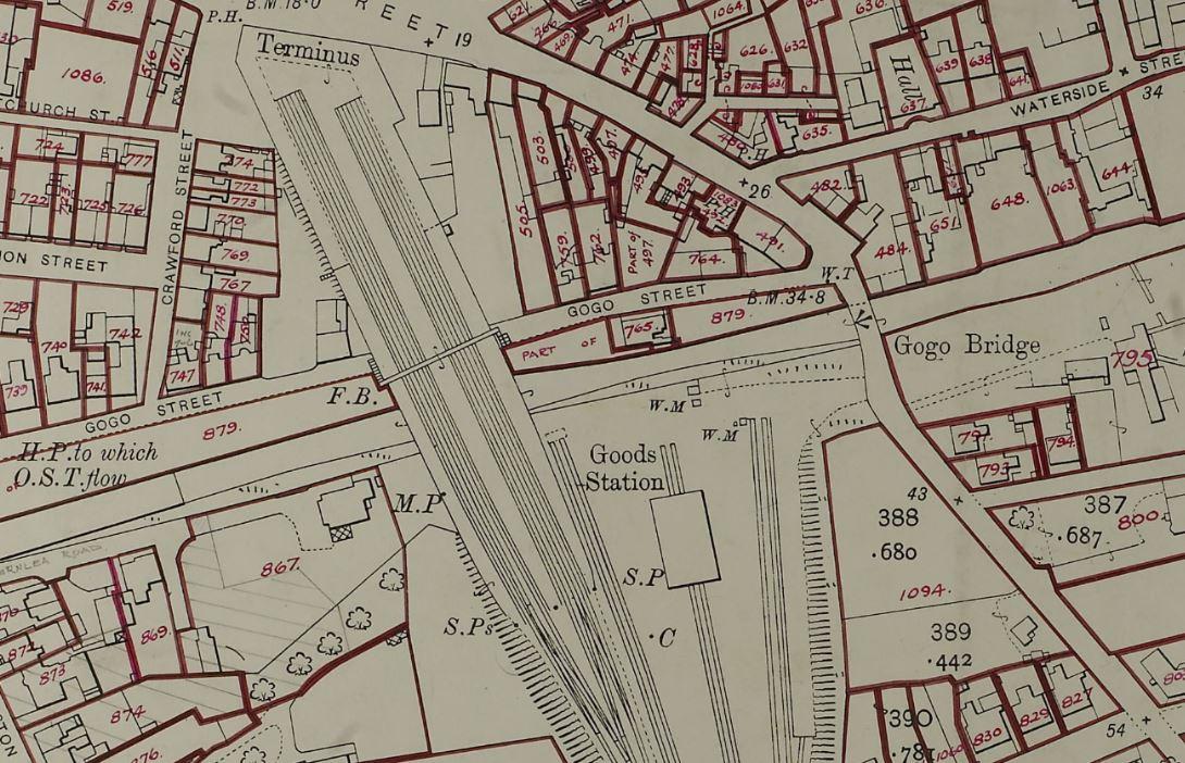 Detail of the site of Largs prison, plot 765. Crown copyright, NRS, Inland Revenue Survey plan for Ayrshire, 1910-1920, IRS104/18