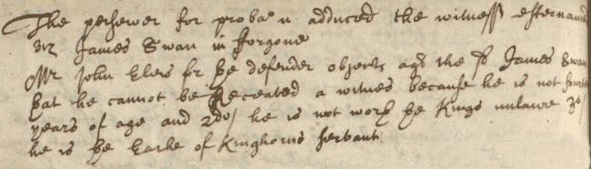 Extract from High Court Book of Adjournal, 1660 (National Records of Scotland, JC2/14, page 335