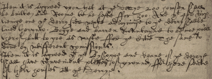 Articles of Agreement, 1610/11 (National Records of Scotland, RH15/91/33 page 3).