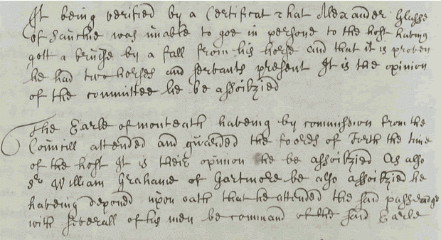 Privy Council decreet, 1680 (National Records of Scotland, PC2/20 page 502).