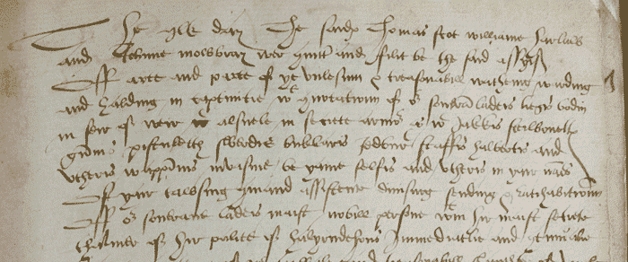 Image of an extract taken from the court books of the High Court of Justiciary, 1566 (National Records of Scotland, JC1/13).