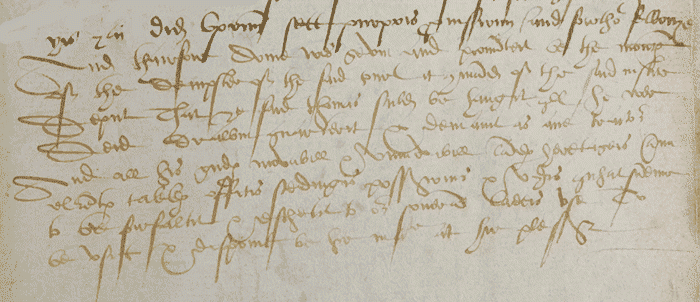 Image of a passage from the court books of the High Court of Justriciary, 1566 (National Records of Scotland, JC1/13).