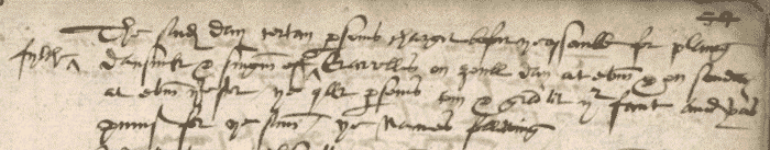 Image of an extract taken from the minutes books of St Nicholas Kirk, Aberdeen, 1574 (National Records of Scotland, CH2/448/1 page 65).  
