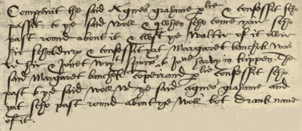 Image of an extract from the minutes of the presbytery of Stirling, 1583 (National Records of Scotland, CH2/722/1 page 144).