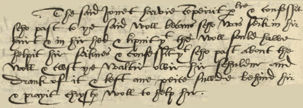 Image of an extract from the minutes of the presbytery of Stirling, 1583 (National Records of Scotland, CH2/722/1 page 144).