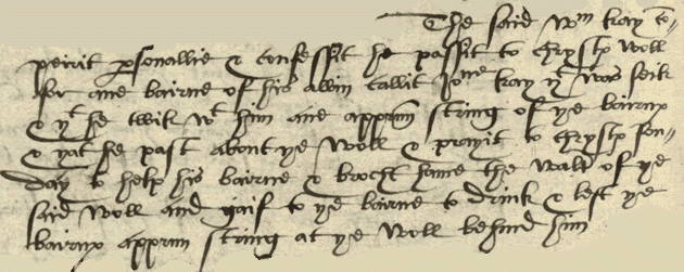 Image of an extract from the minutes of the presbytery of Stirling, 1583 (National Records of Scotland, CH2/722/1 page 144).