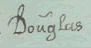 Douglas, the letter u bearing a tittle mark