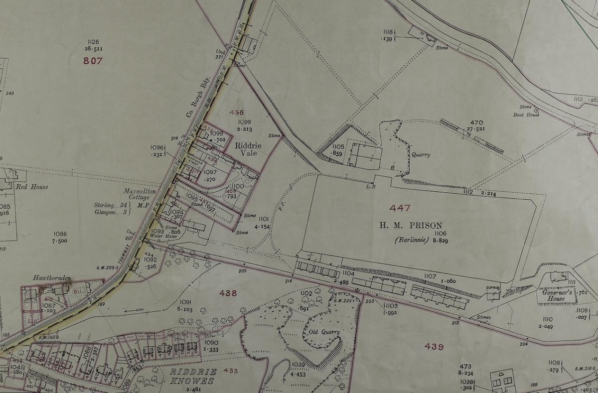 Outline of Barlinnie Prison. NRS IRS118/81