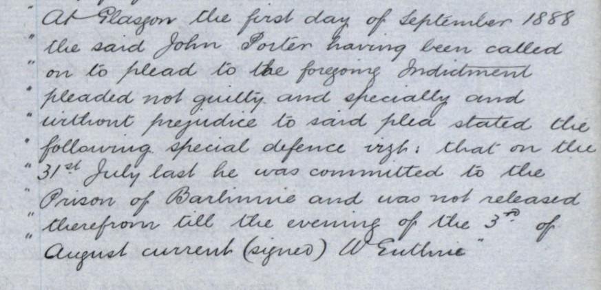 Porter's statement. NRS JC13/116 p. 40
