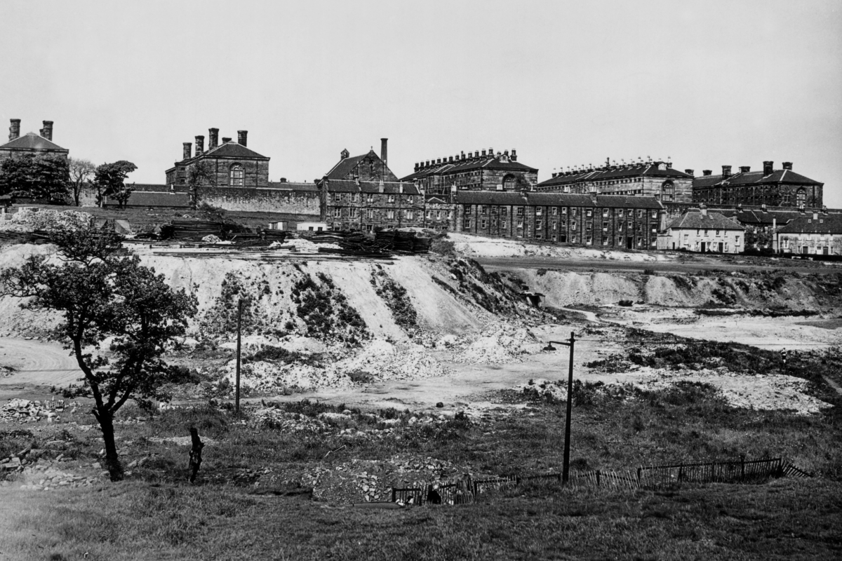 Outside Barlinnie Prison. Courtesy of Newsquest