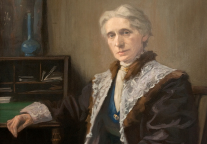 Portrait of Agnes Husband, 1909. oil on canvas. Image courtesy of Dundee Art Galleries and Museums