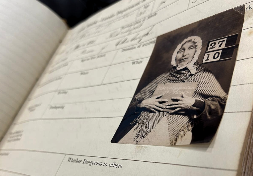 An example of a page from the Criminal Lunatic Department Case Book, Perth (General) Prison.