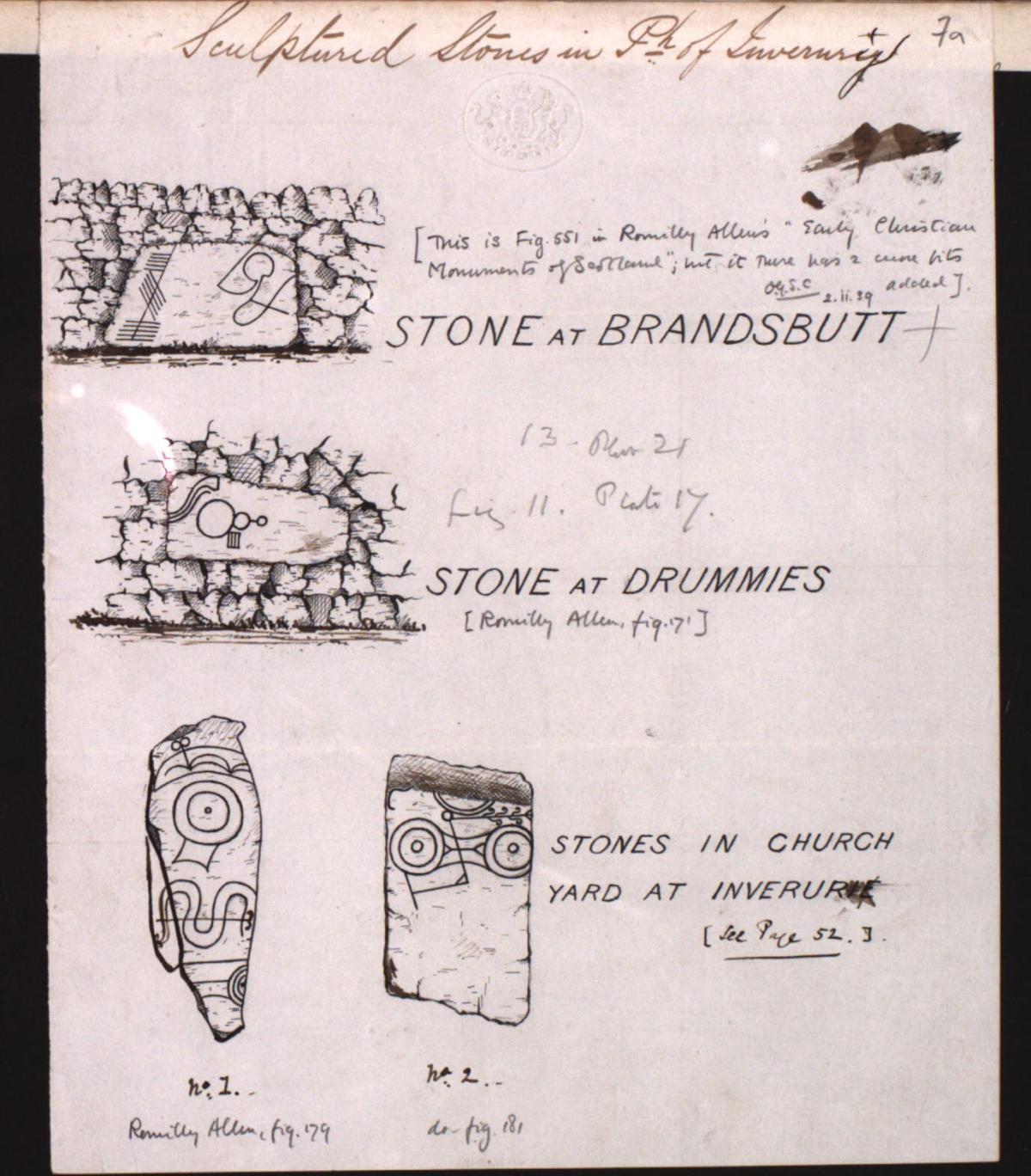 Example from the OS Name books for Inverurie. NRS, OS1/1/42