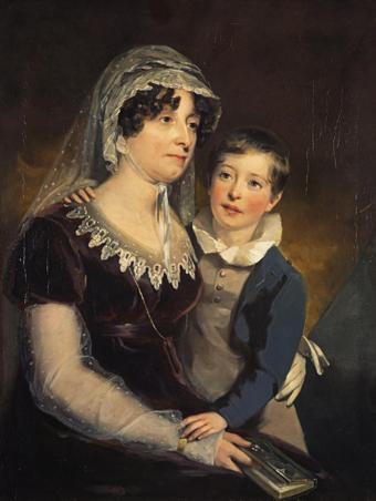 Lady Nairne with her son William, painted by John Watson Gordon. Credit: National Galleries of Scotland/WikiCommons