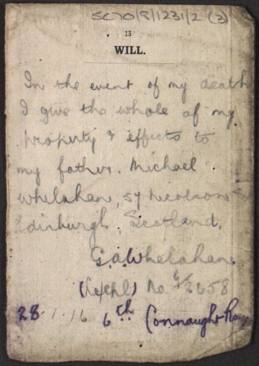 George Whelahan's soldiers will