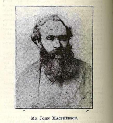 John MacPherson from the book ‘Highland Patriots’ written by ‘Ajax’ (Reverend Donald Maccallum) Public domain image. 