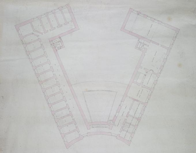 Architectural plan of proposed additions to Ayr prison, 1849 NRS, RHP21331