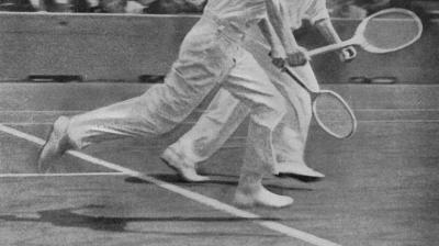 Dr. John Gregory and Ian Collins representing Britain in the Davis Cup, 1929