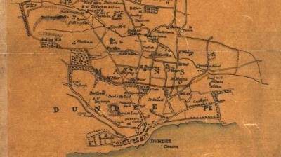 Detail from the map of Mains and Strathmartine