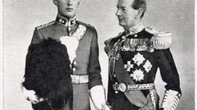 Fleet Sir Roger Keyes with his son Geoffrey