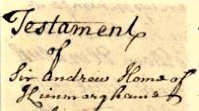 Testament of Andrew Home