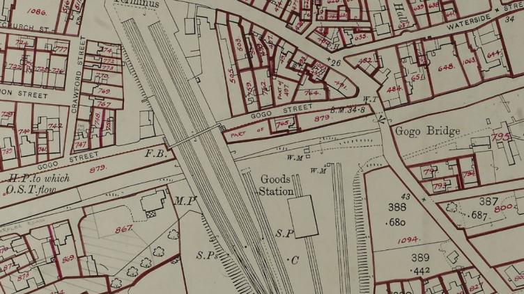 Detail of the site of Largs prison, plot 765. Crown copyright, NRS, Inland Revenue Survey plan for Ayrshire, 1910-1920, IRS104/18