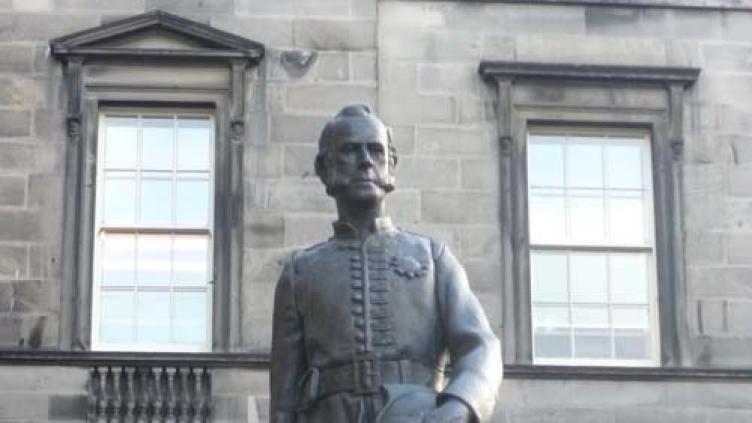 A standing bronze statue of James Braidwood. Credit: Wikimedia Commons, public domain image under Creative Commons Attribution-Share Alike 3.0 license.