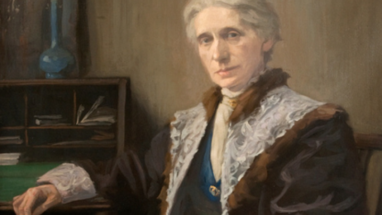 Portrait of Agnes Husband, 1909. oil on canvas. Image courtesy of Dundee Art Galleries and Museums